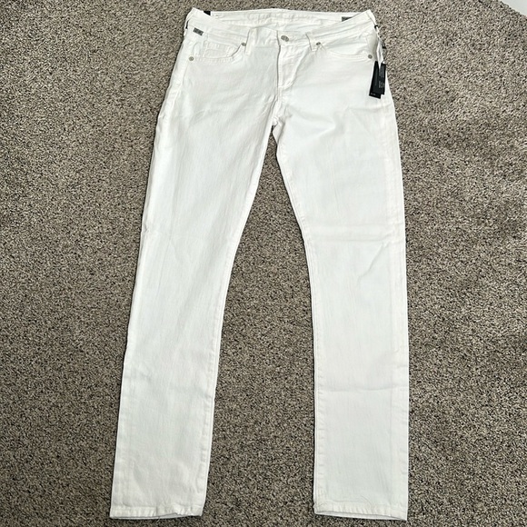 Citizens of humanity ARIELLE white med rise slim jeans size 28new - Picture 4 of 15